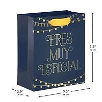 6.5" Eres Muy Especial Gold on Navy Small Gift Bag for only USD 2.79 | Hallmark