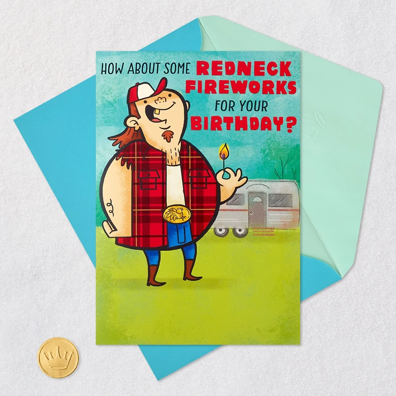 Redneck Fireworks Funny Musical Birthday Card for only USD 5.99 | Hallmark