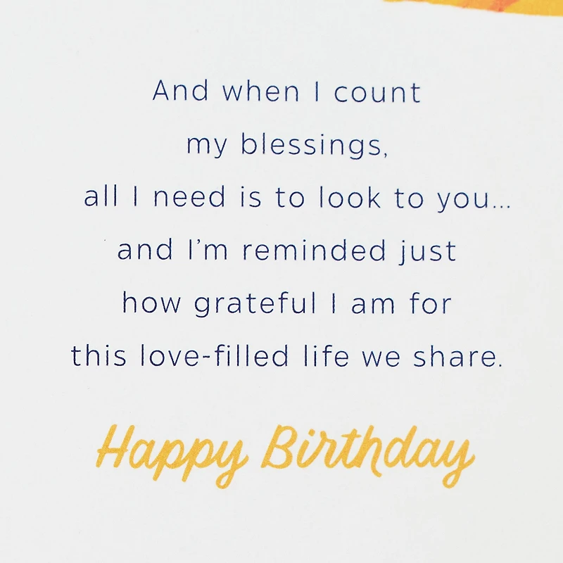 Your Love Is the Biggest Blessing Birthday Card for Husband for only USD 6.59 | Hallmark