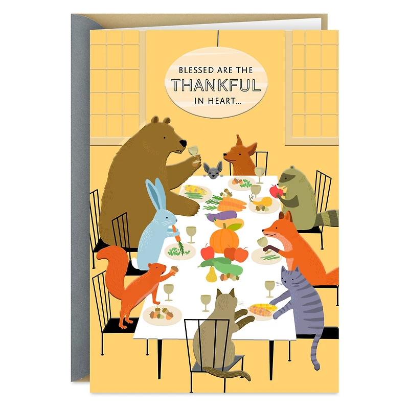 Thankful in Heart and Full in Belly Thanksgiving Card for only USD 3.99 | Hallmark