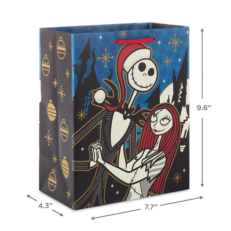 9.6" Disney Tim Burton's The Nightmare Before Christmas Jack and Sally Medium Gift Bag for only USD 3.49 | Hallmark