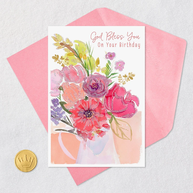 Simple Joys and Bright Blessings Religious Birthday Card for only USD 2.50 | Hallmark