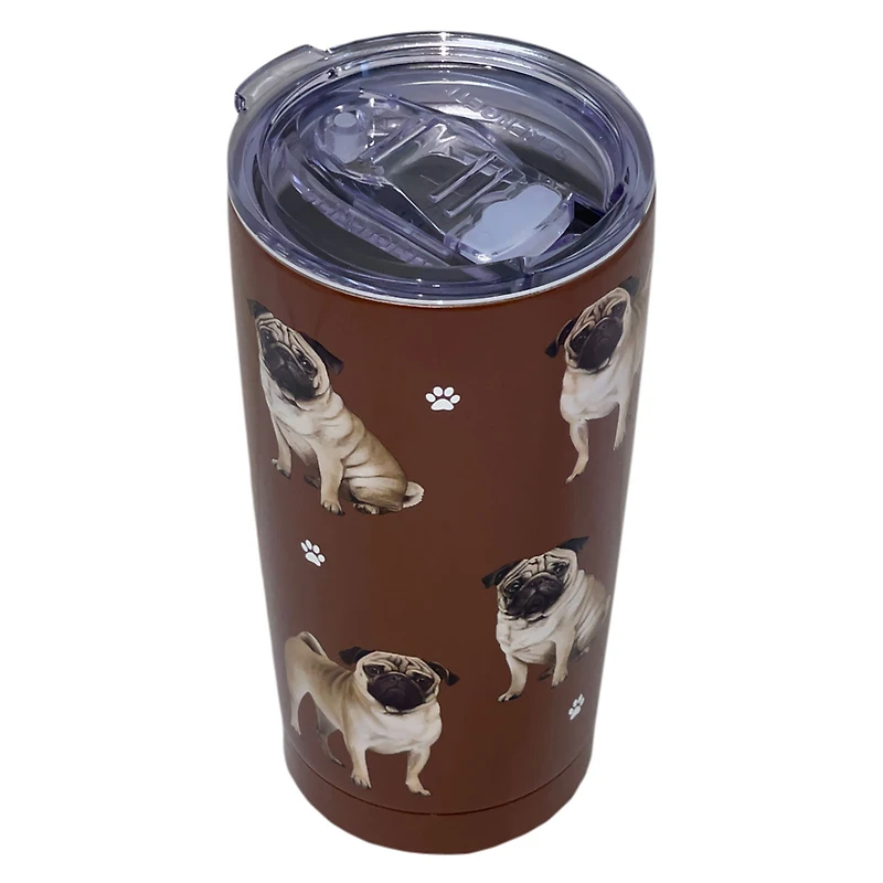 E&S Pets Pug Stainless Steel Tumbler, 20 oz. for only USD 24.99 | Hallmark
