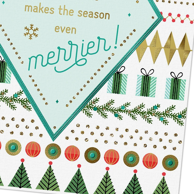 Merry Wishes Christmas Birthday Card for only USD 4.99 | Hallmark