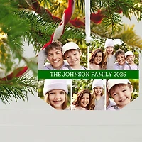 Five-Photo Metal Personalized Ornament, Custom Photo and Text for only USD 17.99 | Hallmark