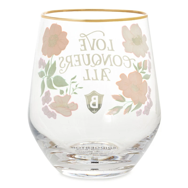 Bridgerton Love Conquers All Stemless Wine Glass for only USD 19.99 | Hallmark