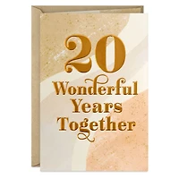 Another Year Happier and Stronger 20th Anniversary Card for only USD 4.59 | Hallmark