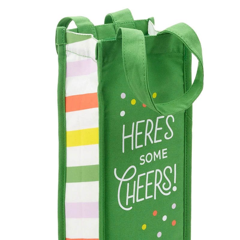 Here's Some Cheers Canvas Wine Bag for only USD 12.99 | Hallmark