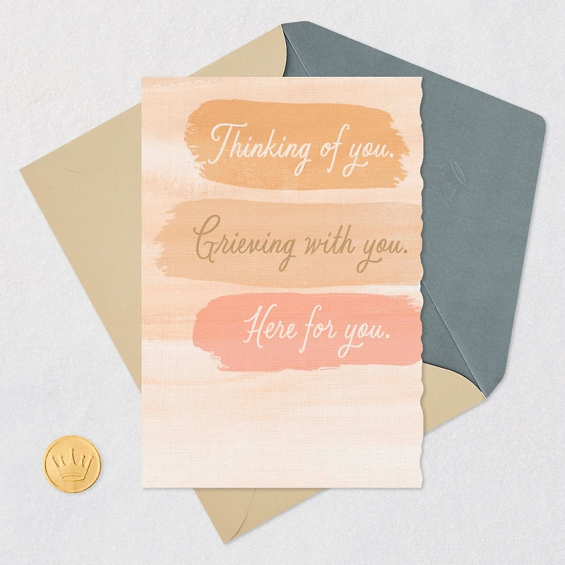 Here for You As Long As You Need Sympathy Card for only USD 3.99 | Hallmark