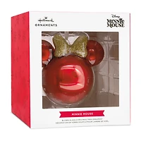 Disney Minnie Mouse Ears Icon Glass Hallmark Ornament for only USD 14.99 | Hallmark