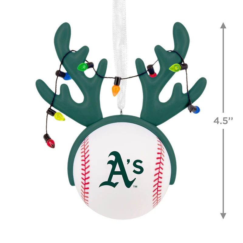 MLB Oakland Athletics™ Reindeer Baseball Hallmark Ornament for only USD 12.99 | Hallmark