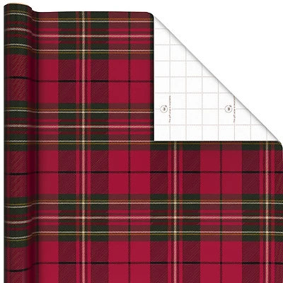 Classic Red Plaid Jumbo Christmas Wrapping Paper Roll, 90 sq. ft. for only USD 9.99 | Hallmark