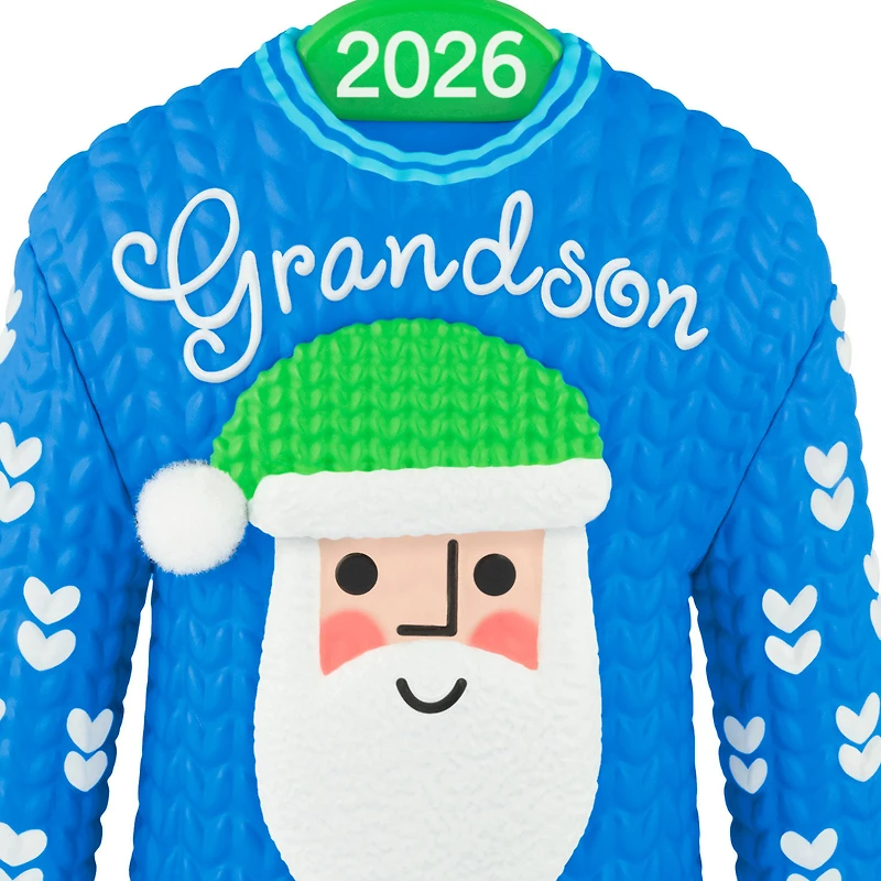 Grandson Santa Sweater 2026 Ornament for only USD 18.99 | Hallmark