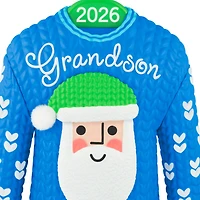 Grandson Santa Sweater 2026 Ornament for only USD 18.99 | Hallmark