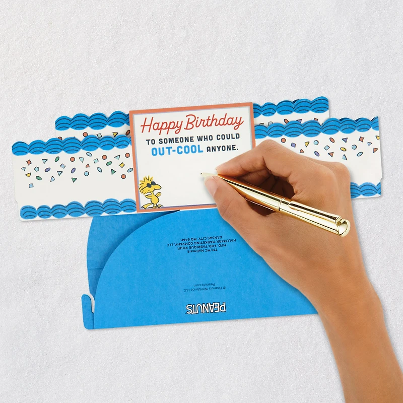 Peanuts® Joe Cool Snoopy Cake 3D Pop-Up Birthday Card for only USD 8.99 | Hallmark