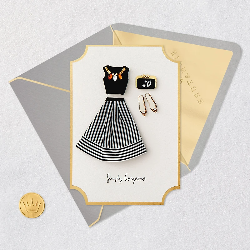 Simply Gorgeous Fashionable Ensemble Birthday Card for Her for only USD 10.59 | Hallmark