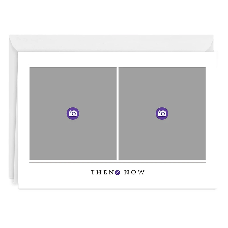 Personalized Black Lines on White Photo Card for only USD 4.99 | Hallmark