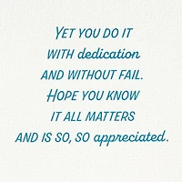 Your Dedication Is Appreciated Thank You Card for Caregiver for only USD 5.59 | Hallmark