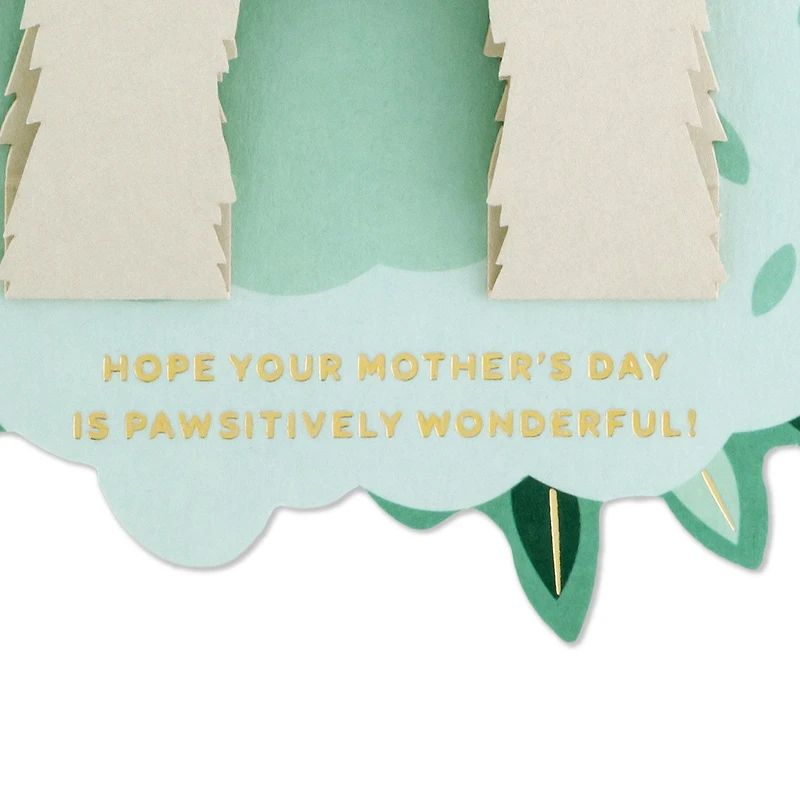 Pawsitively Wonderful Paper Craft Mother's Day Card for only USD 5.99 | Hallmark