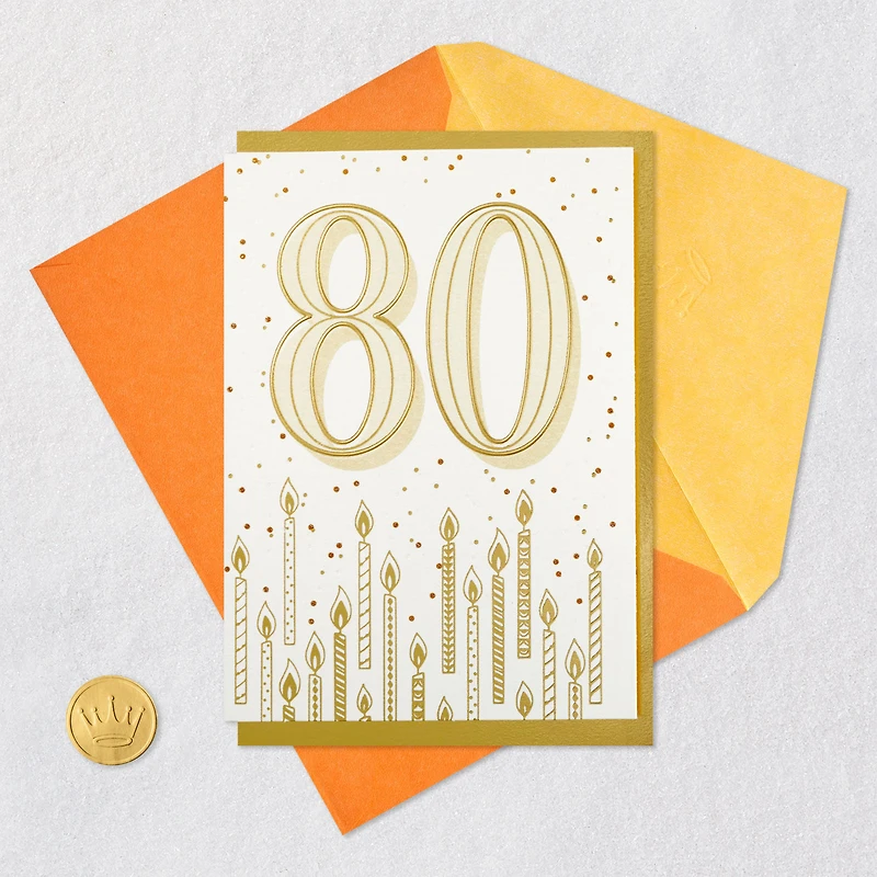 Keep On Shining 80th Birthday Card for only USD 4.99 | Hallmark