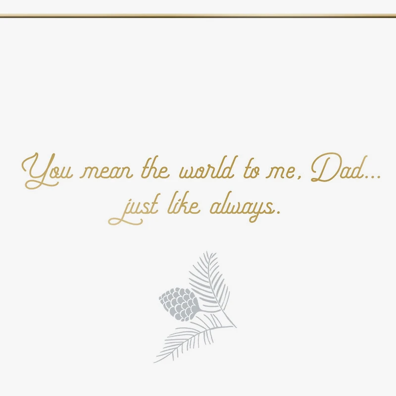 You Mean the World to Me Christmas Card for Dad From Daughter for only USD 5.59 | Hallmark