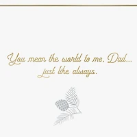 You Mean the World to Me Christmas Card for Dad From Daughter for only USD 5.59 | Hallmark
