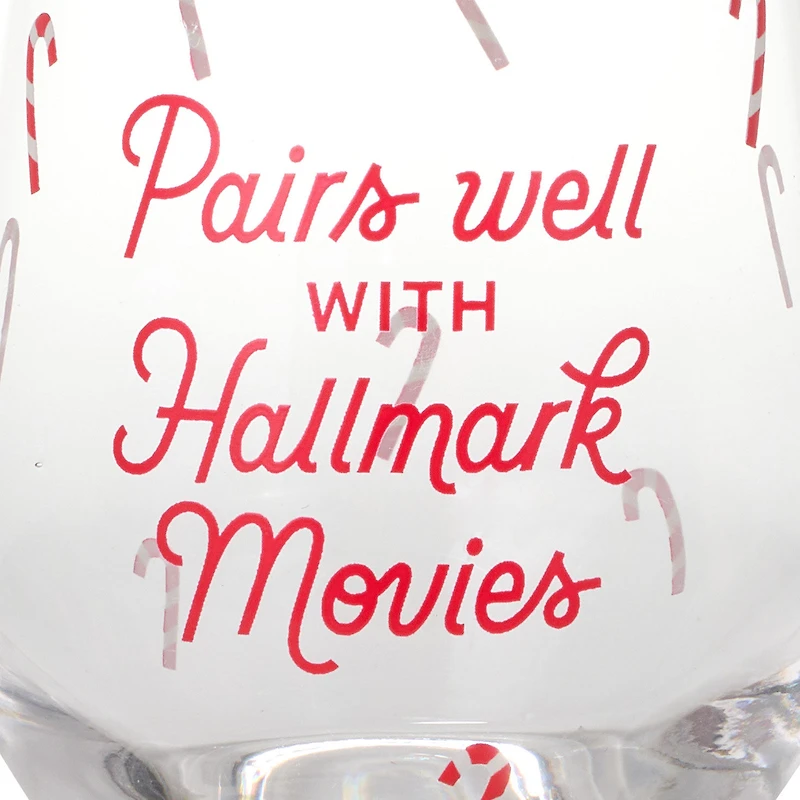 Hallmark Channel Pairs Well With Hallmark Movies Stemless Wine Glass, 14.5 oz. for only USD 19.99 | Hallmark