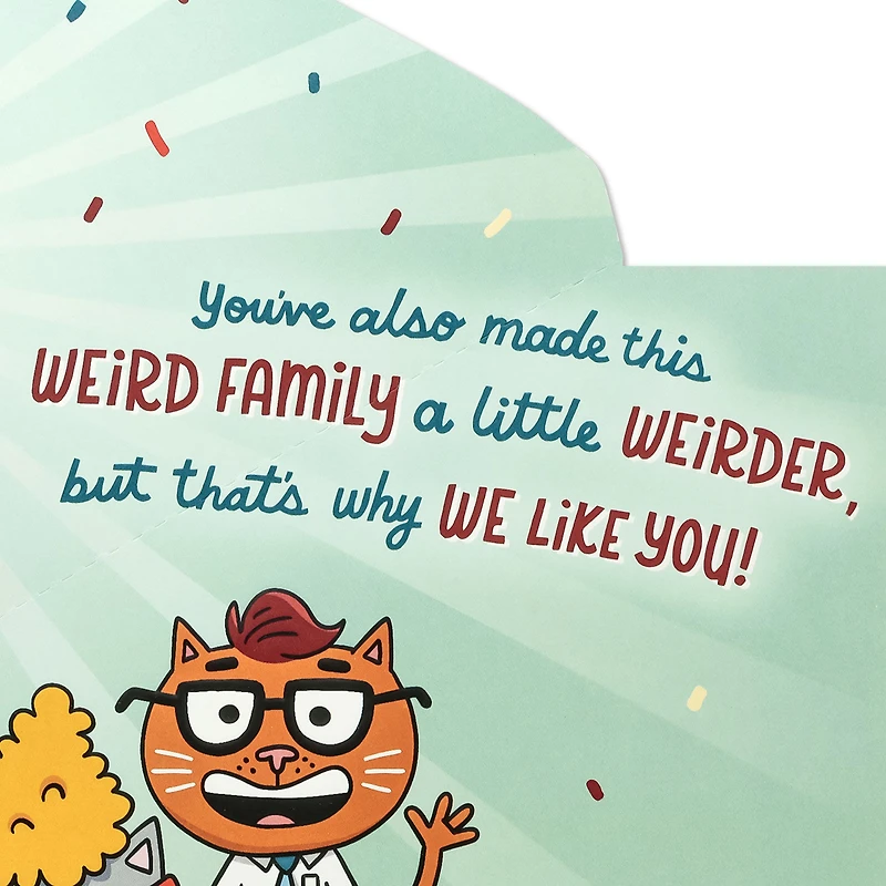 You Make Our Family Greater — and Weirder Funny Pop-Up Father's Day Card for Son-in-Law for only USD 5.99 | Hallmark