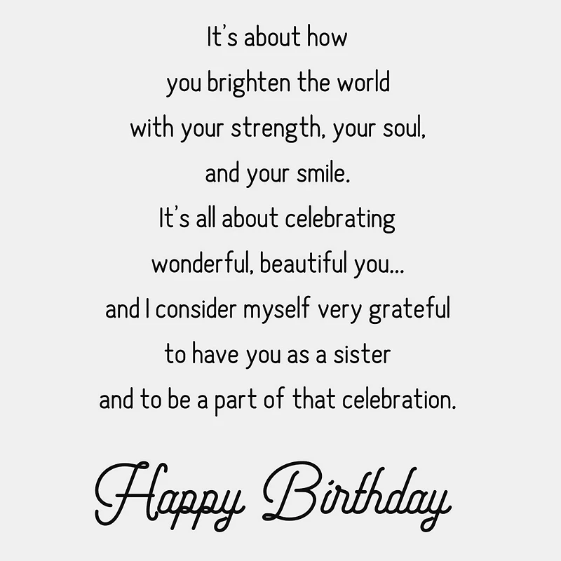 Wonderful, Beautiful You Birthday Card for Sister for only USD 4.99 | Hallmark