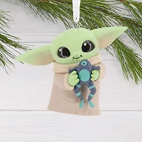 Star Wars: The Mandalorian™ Grogu™ With Frog Hallmark Ornament for only USD 11.49 | Hallmark