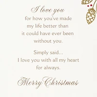 I Love You With All My Heart Christmas Card for Wife for only USD 8.99 | Hallmark