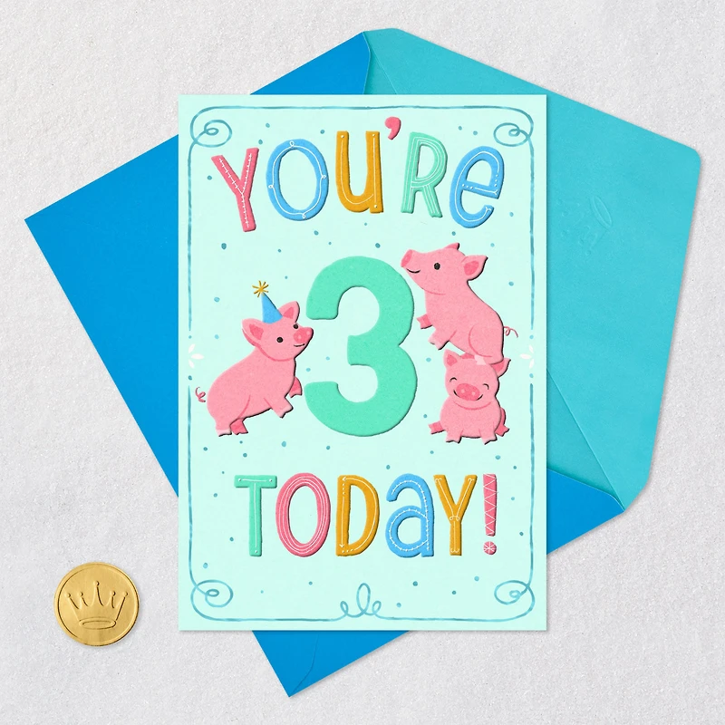 Celebrating You Today 3rd Birthday Card for only USD 3.99 | Hallmark