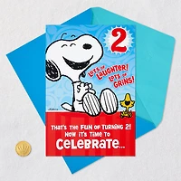 Peanuts® Snoopy and Woodstock Pop-Up Hug 2nd Birthday Card for only USD 5.99 | Hallmark