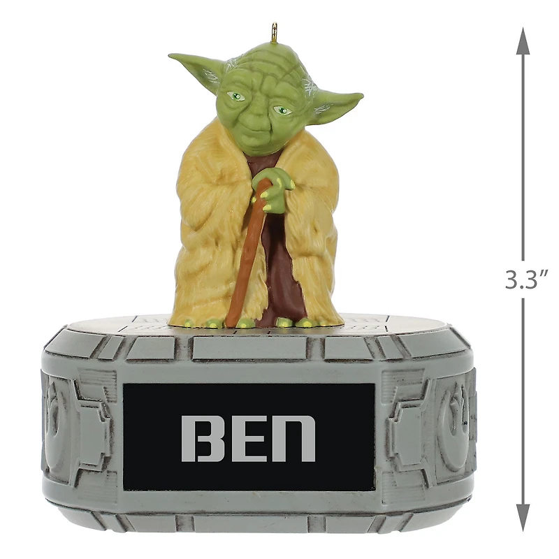 Star Wars™ Yoda™ Personalized Ornament, Custom Text for only USD 30.99 | Hallmark