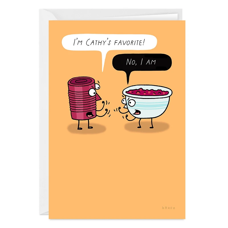Cranberry Sauce Funny Custom Thanksgiving Card for only USD 4.99 | Hallmark