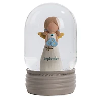 Blossom Bucket September Birthstone Angel Snow Globe, 4.2" for only USD 22.99 | Hallmark