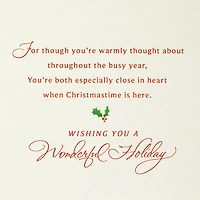 Thinking of You Christmas Card for Aunt and Uncle for only USD 2.00 | Hallmark