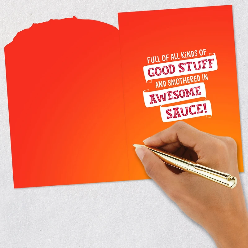 Smothered in Awesome Sauce Funny Birthday Card for only USD 4.59 | Hallmark