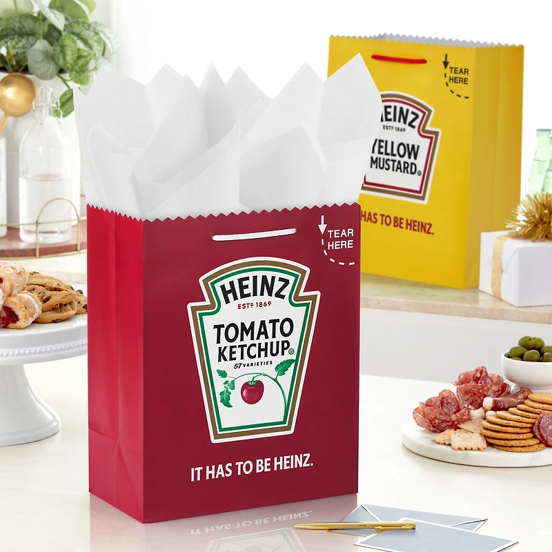 13" Heinz™ Ketchup and Mustard 2-Pack Large Gift Bag Bundle for only USD 9.99 | Hallmark