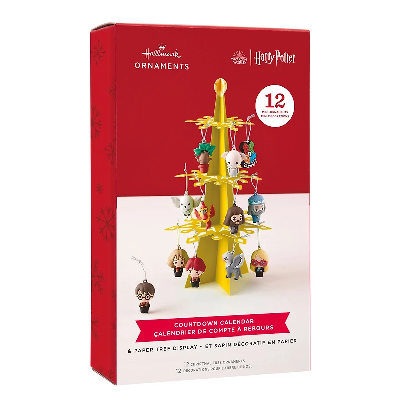 Harry Potter™ Countdown Calendar Miniature Christmas Tree Set With 12 Mini Ornaments for only USD 34.99 | Hallmark