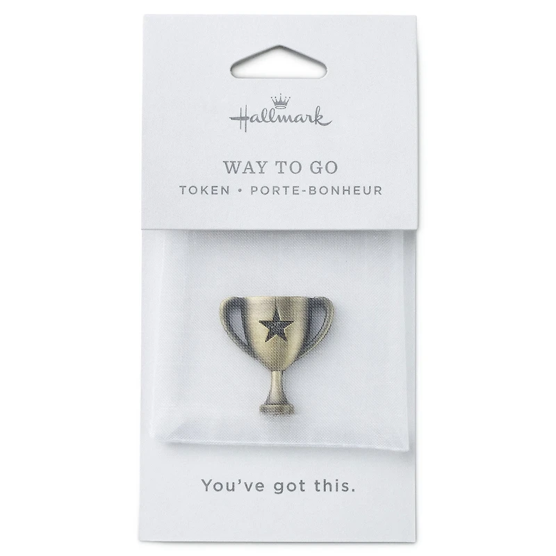 Way to Go Trophy Antiqued Metal Pocket Token for only USD 9.99 | Hallmark