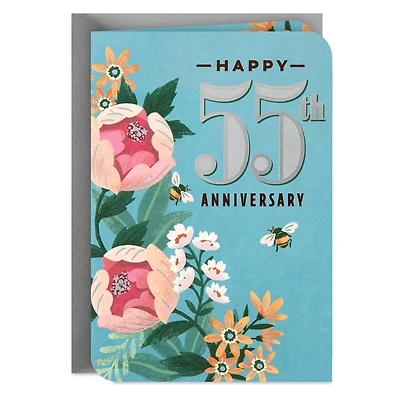 So Lucky and Grateful 55th Anniversary Card for Husband or Wife for only USD 4.99 | Hallmark