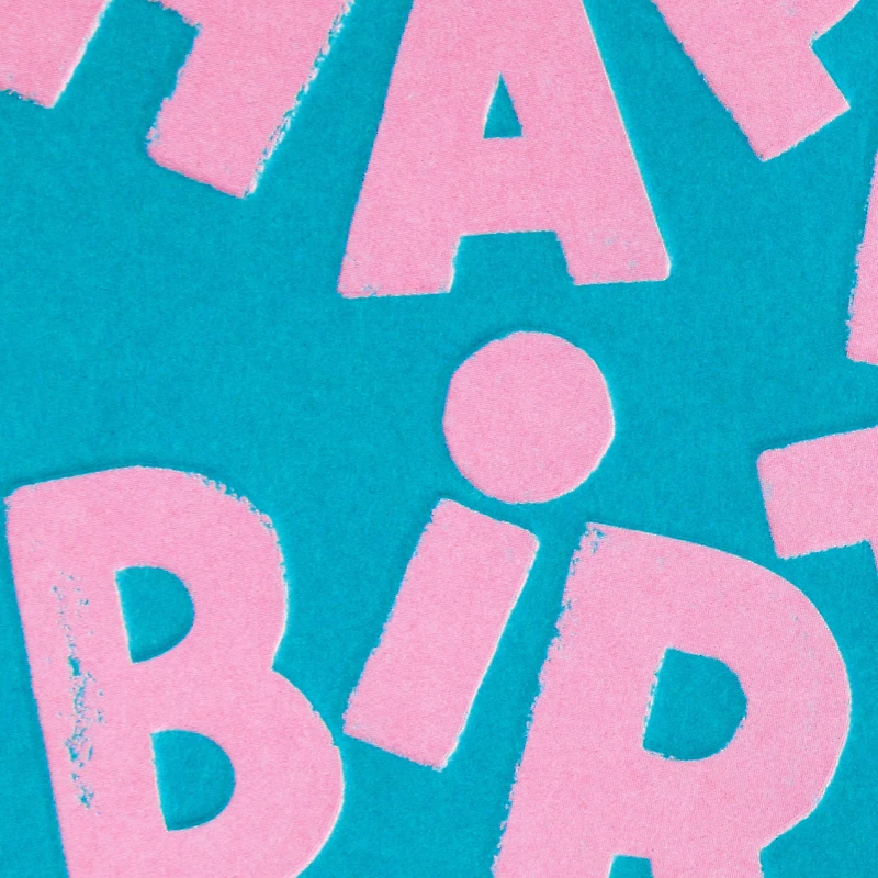 Pink Letters on Teal Birthday Card for only USD 3.99 | Hallmark