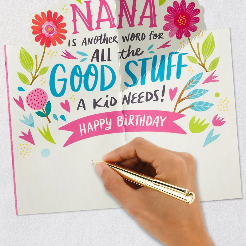 You're All the Good Stuff a Kid Needs Pop-Up Birthday Card for Nana for only USD 4.99 | Hallmark