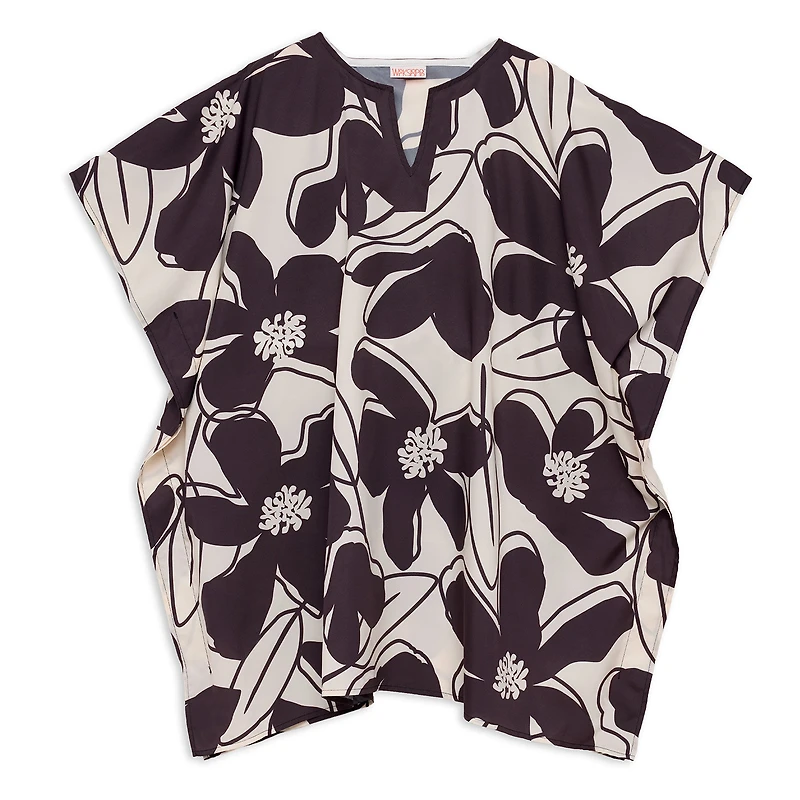WerkShoppe Black Daisy Halftan Cover-Up Dress for only USD 29.99 | Hallmark