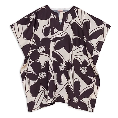 WerkShoppe Black Daisy Halftan Cover-Up Dress for only USD 29.99 | Hallmark
