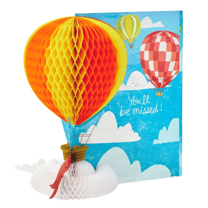 16" Hot Air Balloons Pop-Up Jumbo Goodbye Card for only USD 14.99 | Hallmark