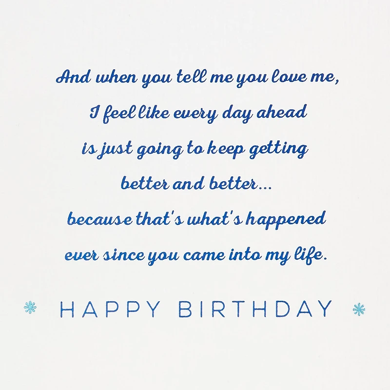 Every Day Gets Better With You Romantic Birthday Card for only USD 7.99 | Hallmark