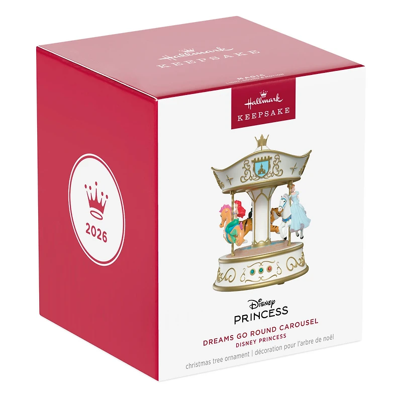 Disney Princess Dreams Go Round Musical Ornament With Light and Motion for only USD 69.99 | Hallmark