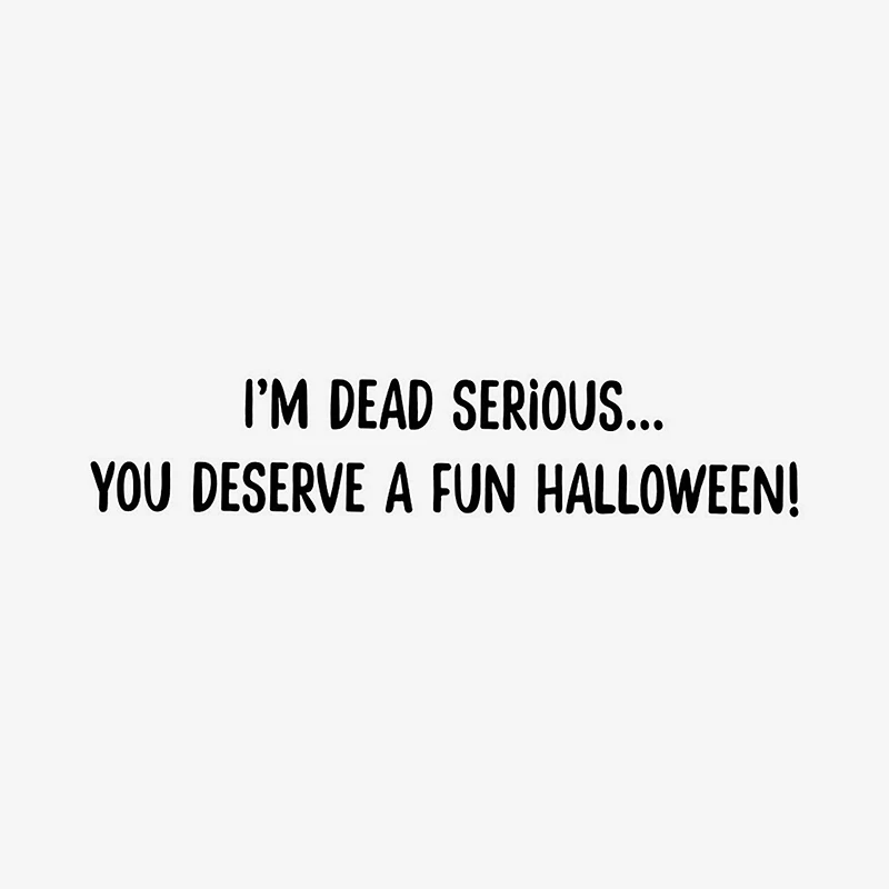 Dead Serious Skeleton Funny Halloween Card for only USD 2.00 | Hallmark